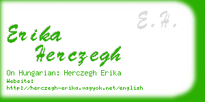 erika herczegh business card